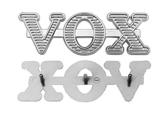 Large Genuine Vox Logo, Chrome Plated - Free US Shipping image 1