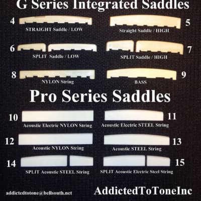 Takamine Pro Series SPLIT SADDLE / Genuine OEM Part / uncut BONE / # TP0709AE image 17