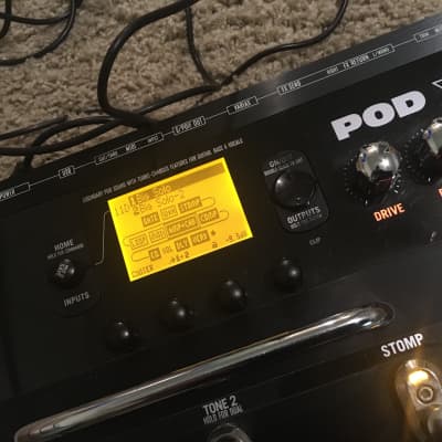 Line 6  POD X3 Live Guitar Multi-Effects Pedal with bag , manual & power supply in very good-excelle image 3
