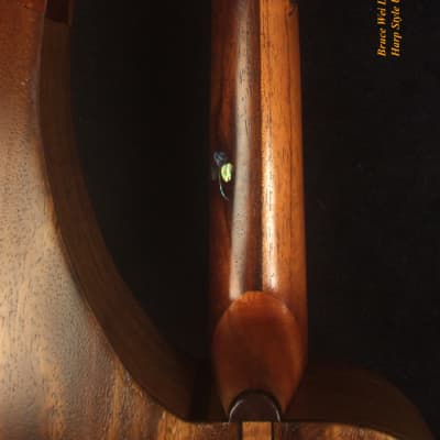 Bruce Wei Acacia LEFT-HAND 4 String Harp Style Concert Ukulele, Low G, Vine inlay  HU15-2001 image 3