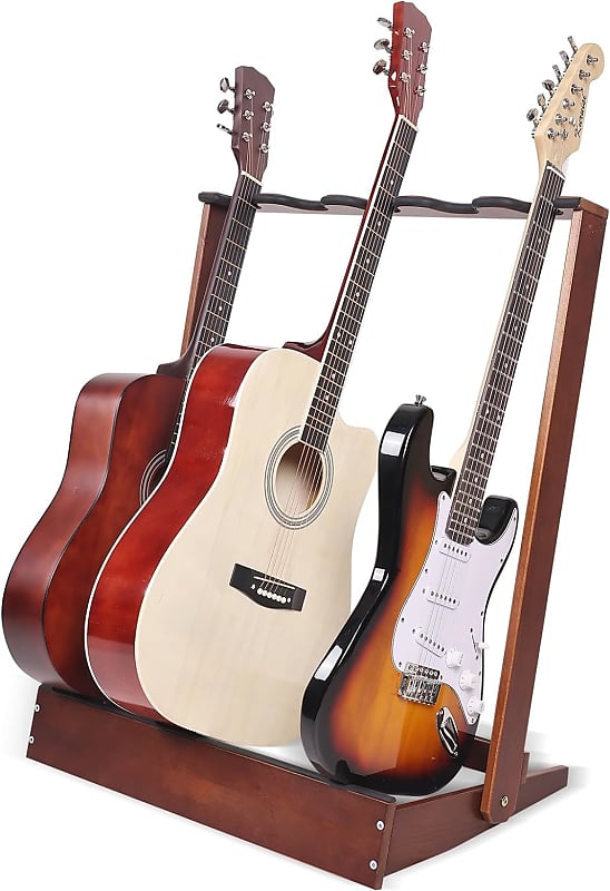 Guitar Stand Rack for Multiple Guitars, 5 holder wood Guitar | Reverb