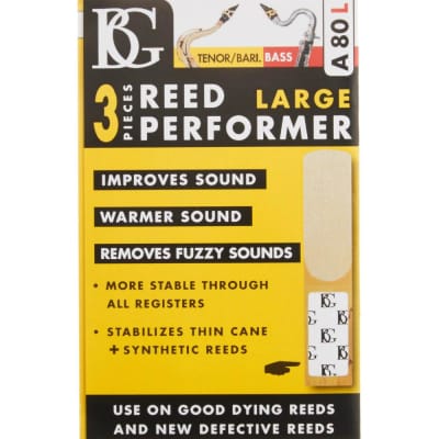 BG A80L Large Reed Saver (3 Pack) for Tenor/ Baritone Saxophone or Bass Clarinet image 1