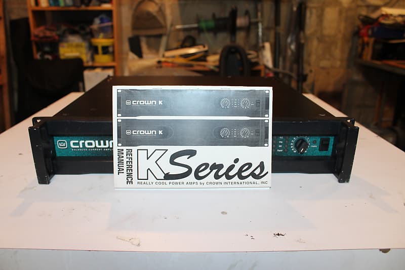 Crown K2 2 Channel Power Amplifier in Great Shape with Reverb