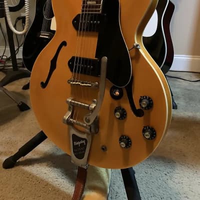 Epiphone Casino Inspired by John Lennon 2009 Blonde Natural w/ Bigsby & Other Great Mods image 2