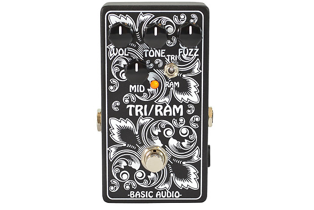 Basic Audio Tri/Ram Muff Fuzz Pedal Black/White