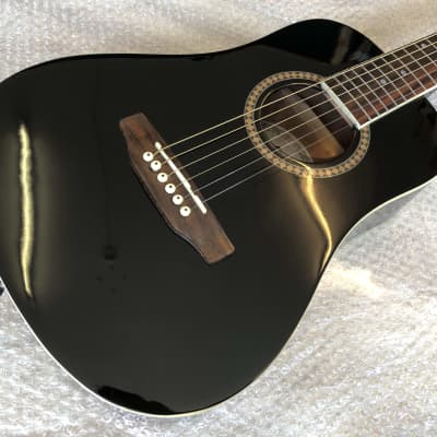 Ashton Joey Acoustic In Black - Travel Size Guitar | Reverb
