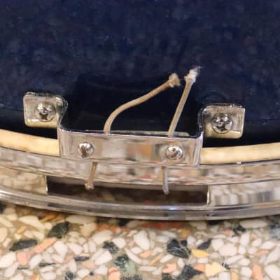 Stewart 5.5x14" Snare Drum Blue Sparkle Vintage 1970's MIJ image 7