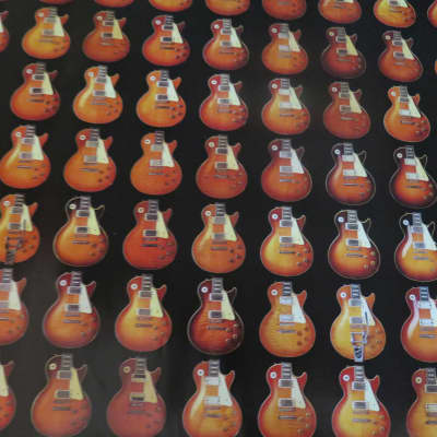 vintage 1990's Beauty of the Burst poster w/ Gibson Les Paul