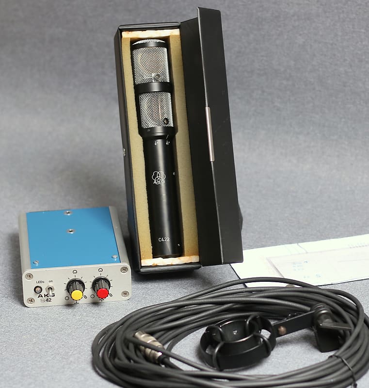 AKG C422 Stereo Vintage Condenser Microphone with S42 Reverb
