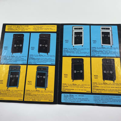 1968 Kustom Amplifier Catalog Case Candy Brochure image 4