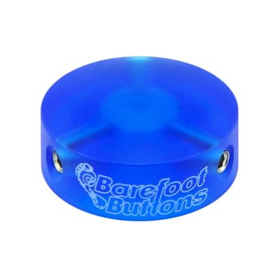 NEW BAREFOOT BUTTONS V1 - ACRYLIC - BLUE image 1