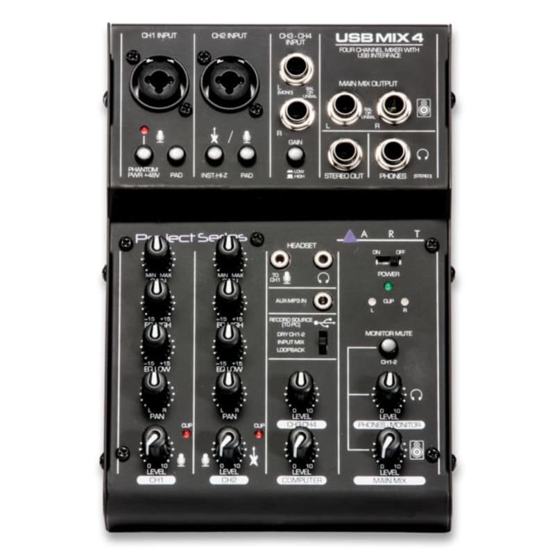 ART ART Pro Audio TubeMix 5-Channel Recording Mixer with USB