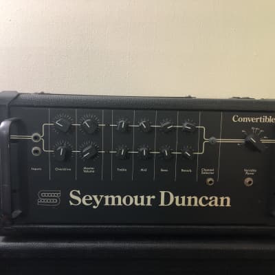 Seymour Duncan 100 Watt Convertible Amplifier with 4x12 Cabinet and 1x12 Cabinet 1980s Black image 3