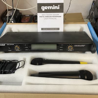 Gemini GDX 1000M Digital Wireless Microphone system Regular Reverb