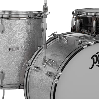 Pearl President Deluxe Silver Sparkle 3pc Kit Shell Pack +GigBags 20x14 12x8 14x14 Drums Authorized Dealer image 5