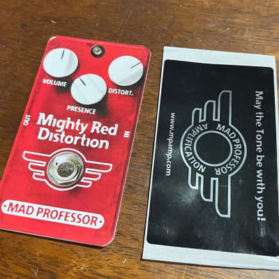 Mad Professor Mighty Red Distortion with orig box etc - Red image 3
