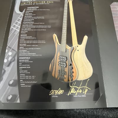 Warwick Teambuilt Corvette $$ 2023 Limited Edition 5- string Bolt-On Bass - Marbled Ebony #59/100 w/ soft case. New! image 22