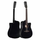 Alvarez Artist AD6012CEBK 12-String Guitar - Gloss Black Finish