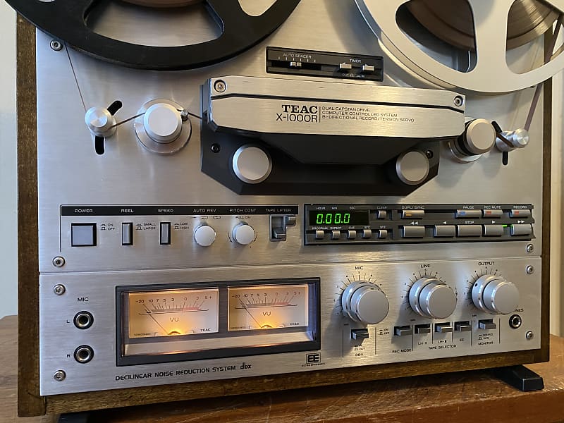 Teac X-1000R Auto Reverse 4 Track Reel to Reel Tape Deck. Pro Serviced.  Watch Video.