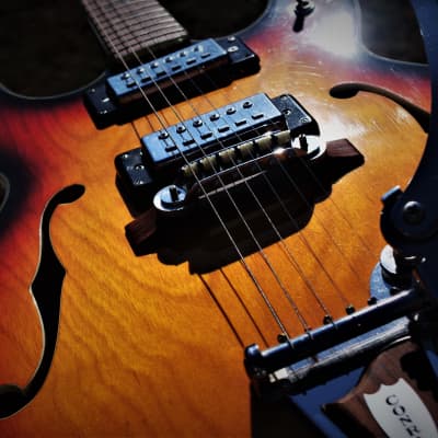 Conrad 40080 Barney Kessel 1973 Sunburst.  Made in Japan. Incredible. Rare. Excellent  Kasuga Guitar image 10