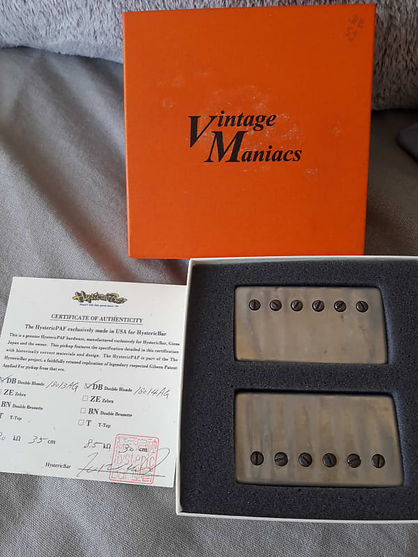 Vintage Maniac Hysteric bar 59 PAF aged