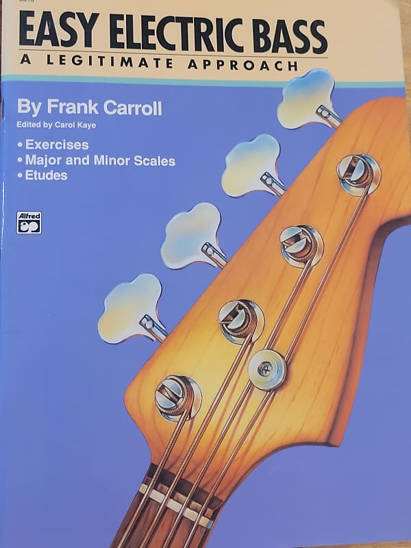 Easy Electric Bass book by Frank Carroll 1986 | Reverb