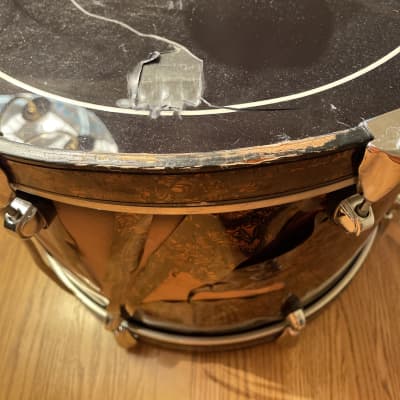 Premier APK Fusion 22” Kick Drum 90s Rare Bronze Wrap image 7