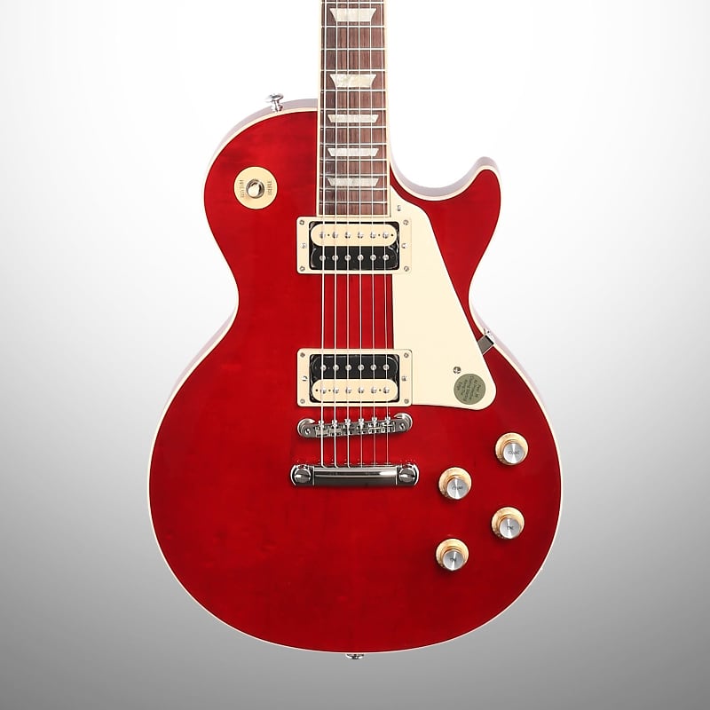 Gibson Les Paul Classic Electric Guitar (with Case), Translucent Cherry image 1