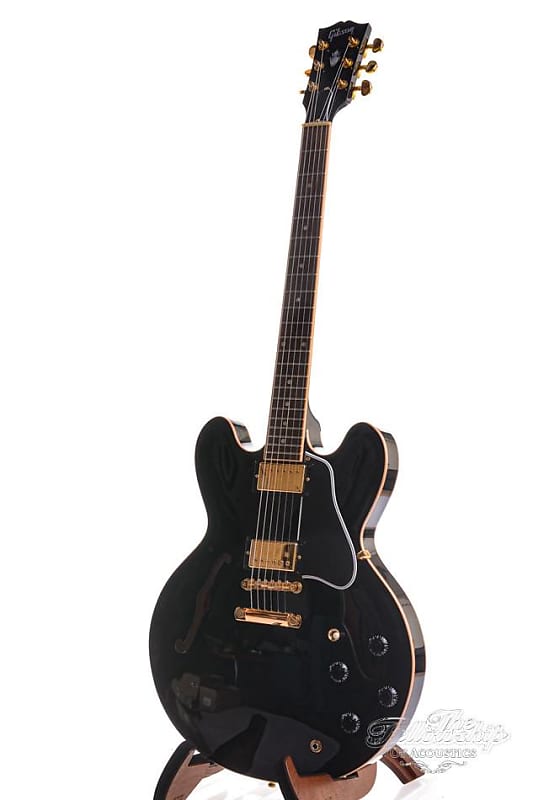 Gibson ES335 Dot Ebony Gold Hardware 2008