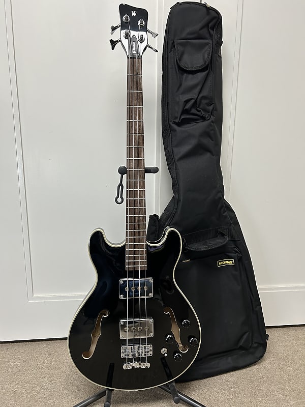 Warwick RockBass Star Bass 4 String Semi Hollowbody - Black | Reverb