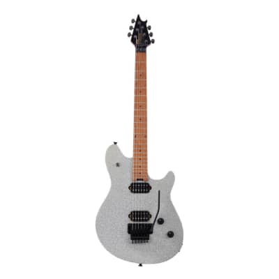 EVH Wolfgang Standard Electric Guitar - Silver Sparkle w/ Baked Maple FB image 2