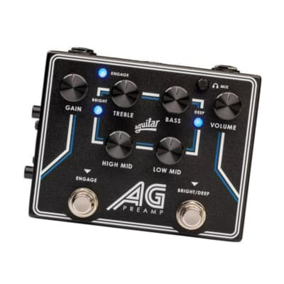 Aguilar Preamp or DI Pedal with 4-Band EQ, Foot-Switchable Broadband Deep, and Bright Controls image 3