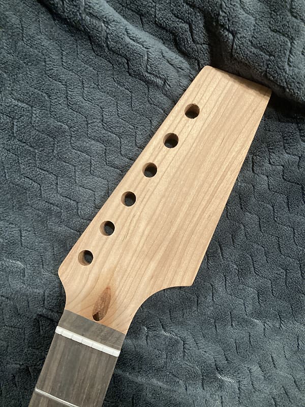 Guitar Neck Fits Stratocaster Roasted Maple, 9.5 radius, half | Reverb