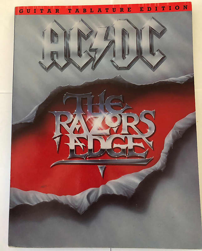 AC/DC The Razors Edge Sheet Music Song Book Songbook Guitar Tab Tablature image 1