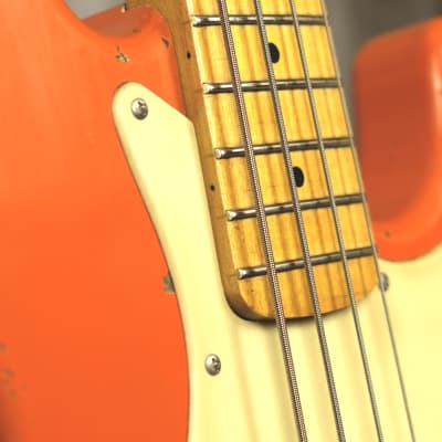 Luthier made Jazz Bass 2020 Aged Capri Orange image 7