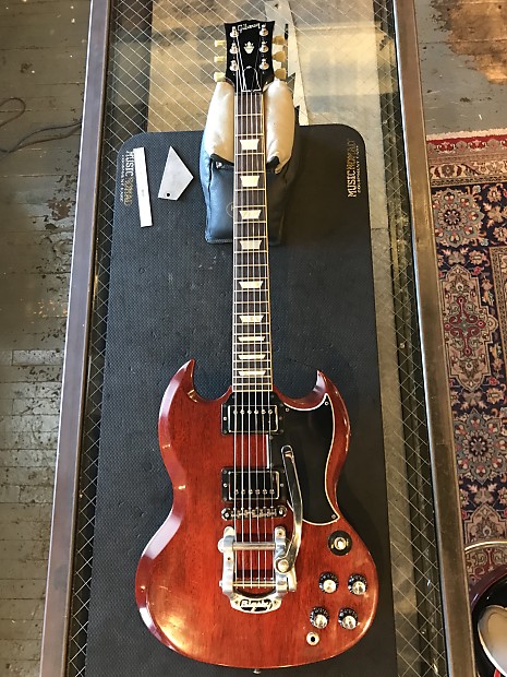 Gibson SG '61 Reissue Cherry Red w/ Bigsby + Hard Shell Case | Reverb