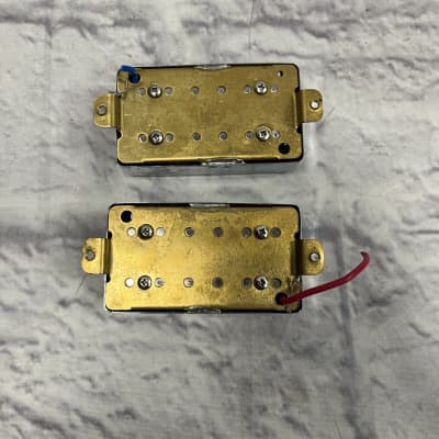 Unknown Humbucker Pickup Set with Chrome Covers image 2