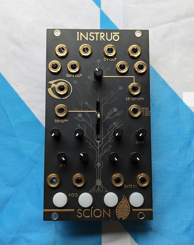 Instruo Scion 2023 Black and Gold Biofeedback CV Eurorack Reverb
