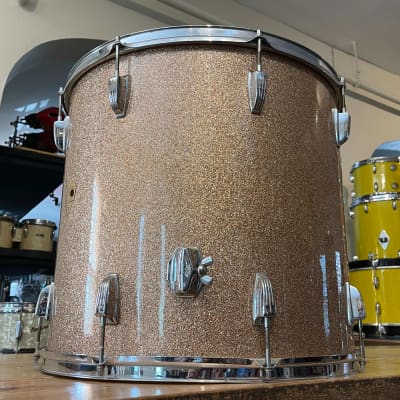1960's Ludwig 20" Champagne Sparkle Floor Tom 18x20 image 14