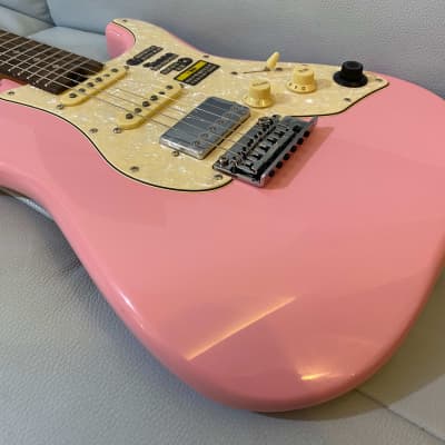 GTRS S800 Intelligent Electric Guitar Shell Pink with Wireless Footswitch image 14