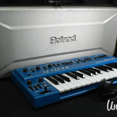 Roland SH-101 Blue Vintage Monophonic Analogue Synthesizer W/ Soft Case