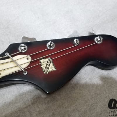 Prestiege / Teisco / Matsumoku "Whitesnake" 1 Pickup Electric Bass (1960s, Redburst) image 10