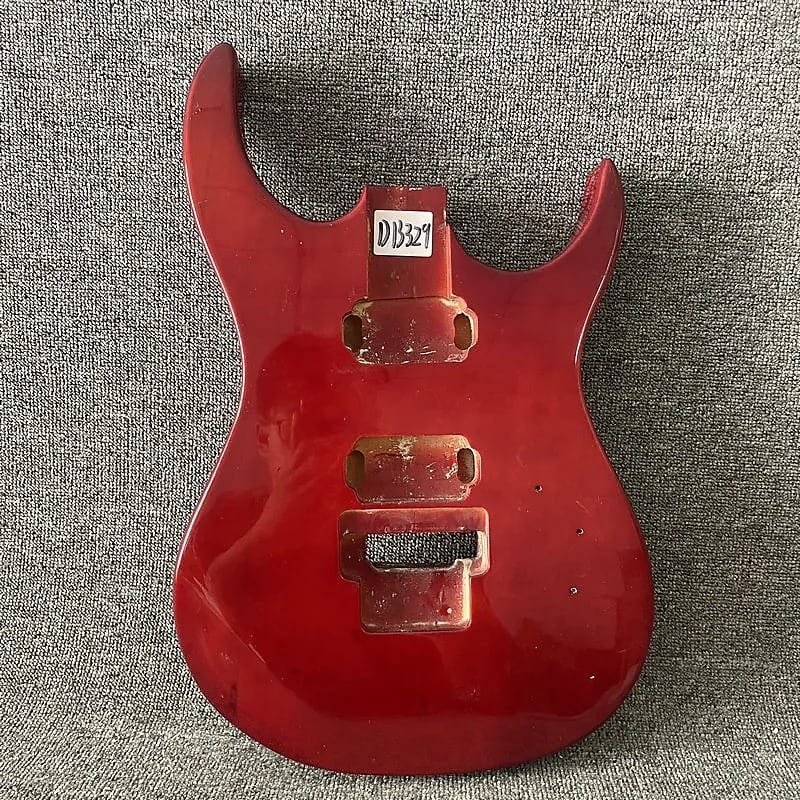 Gloss Red HH Guitar Basswood Body DIY Project Reverb