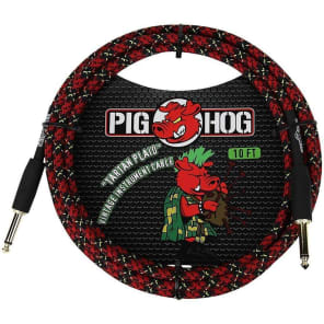 Pig Hog PCH10PL 1/4" TS Instrument Cable - 10'