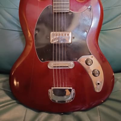 Kent SG Teisco Electric Guitar - Cherry Red image 3