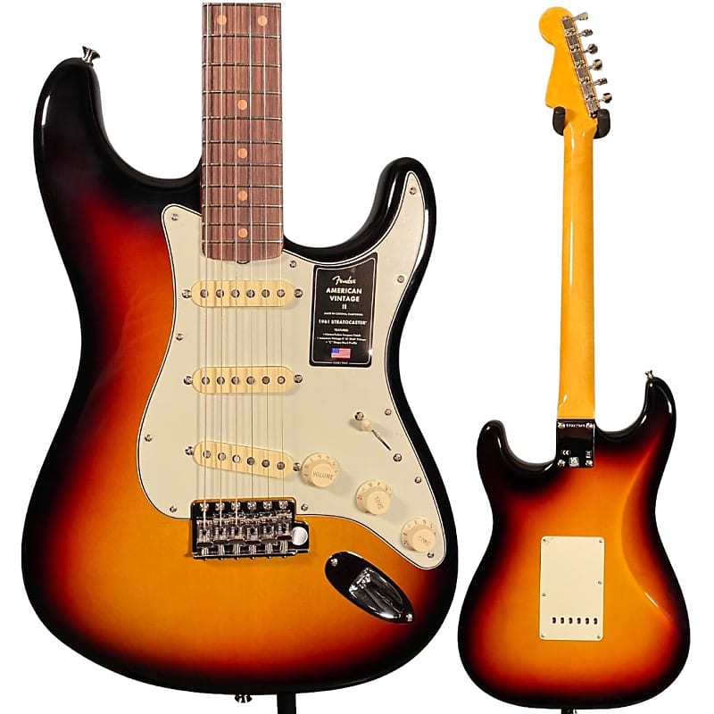 Fender American Vintage II 1961 Stratocaster Electric Guitar - 3-tone Sunburst image 1