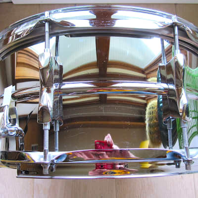 14" x 6.5" Premier Steel Shell Snare Drum - Vintage image 5