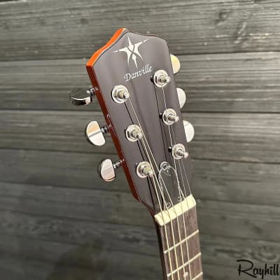 Danville BJ-06 24 Bracket 6-String Resonator Banjo Banjitar Guitar image 10