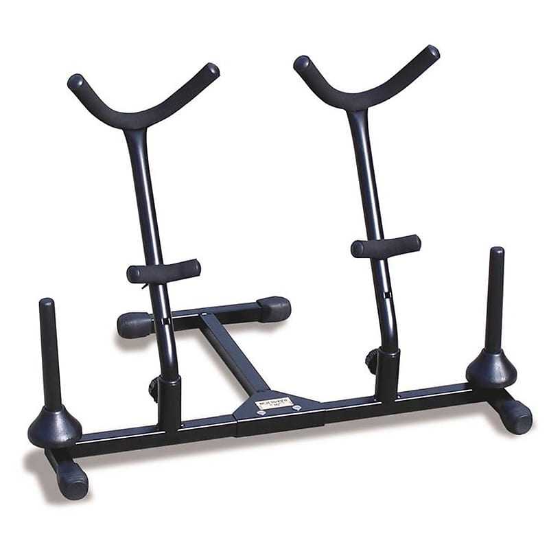 Hamilton International Style Double Saxophone Stand with two Pegs image 1