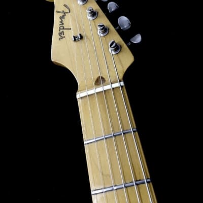 LEFTY! 1988 Vintage Fender Japan Fuji-Gen Clapton 57 Strat Guitar Blackie Relic MIJ Featherweight 6.6 Lb! image 4